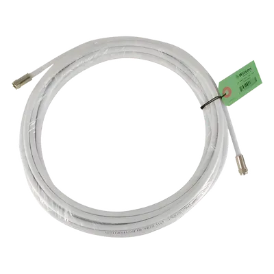 Jumper Coaxial RG-6 / 9.14 m (30 ft) / Conectores F Macho / 75 Ohm / Baja Pérdida / Interior y Exterior