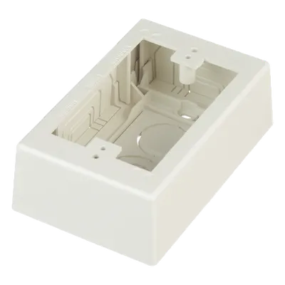 Caja de pared superficial PANDUIT JBX3510IW-A de PVC blanco mate