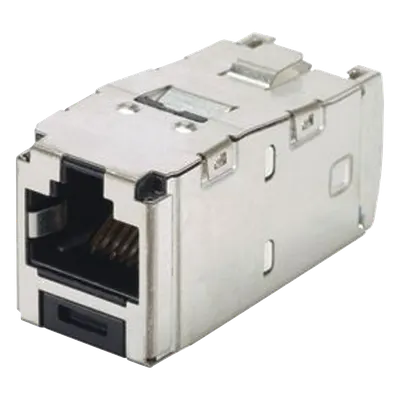 Jack RJ45 blindado PANDUIT CJS6X88TGY Cat 6A para redes 10G