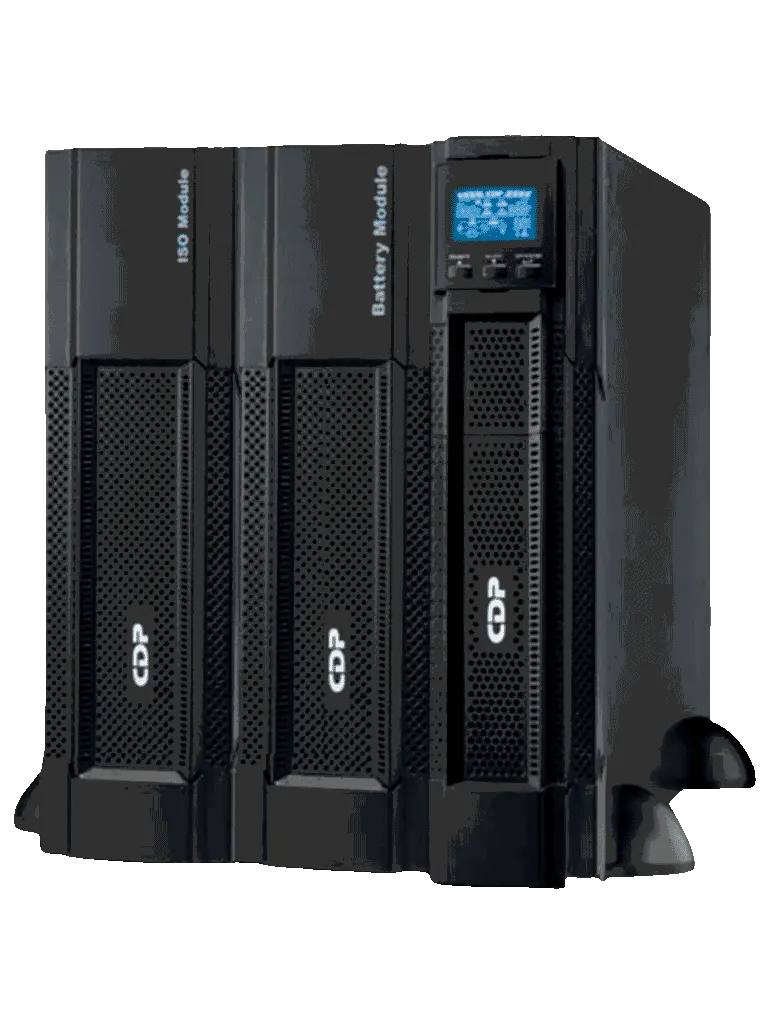 CDP UPO22-6RT AX   / 6000VA / 6000W / Ventiladores controlados por nivel de carga / Voltaje de entrada 220VCA / Puerto RS232 / Para torre o rack / Requiere servicio de arranque / SOBRE PEDIDO