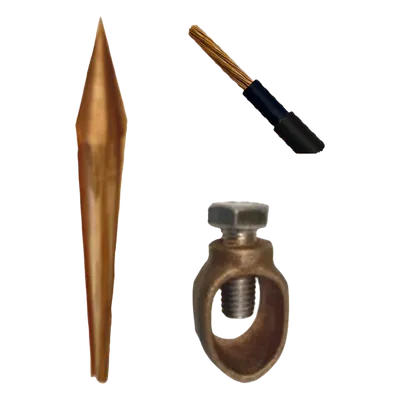 Kit de puesta a tierra TOTAL GROUND TG-KIT-VAR15 con varilla de 1.5 m
