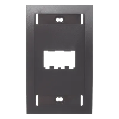 Placa de pared PANDUIT CFPE2BLY Mini-Com de 2 puertos, negra