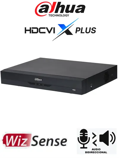 DAHUA DH-XVR5108HE-4KL-I3/T - DVR 8 canales 4K WizSense/ HDCVI X PLUS/ Audio Bidireccional/ AcuPick/ SMD Plus/ H.265+/ Protección Perimetral y Reconocimiento Facial/ Entrada y Salidas de Alarmas/ Compatible Dolink Care