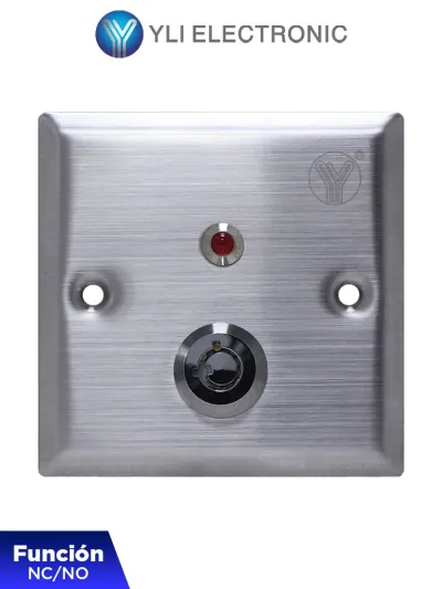 Botón liberador de llave YLI Electronic YKS-850LS con indicador LED