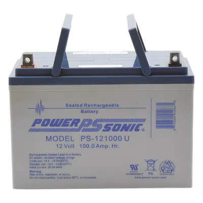 Batería de respaldo Power Sonic PS-121000-U de 12 V y 100 Ah