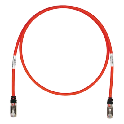 Patch Cord S/FTP Cat6A / Blindado 26 AWG / 2.5 m (8.20 ft) / PoE Tipo 3 y 4 / CM/LS0H / Rojo