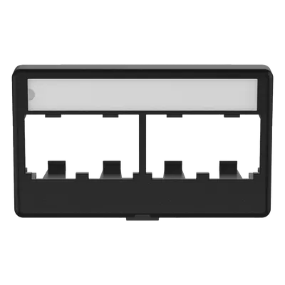 Placa para mobiliario PANDUIT CFFPL4BL de 4 puertos Mini-Com