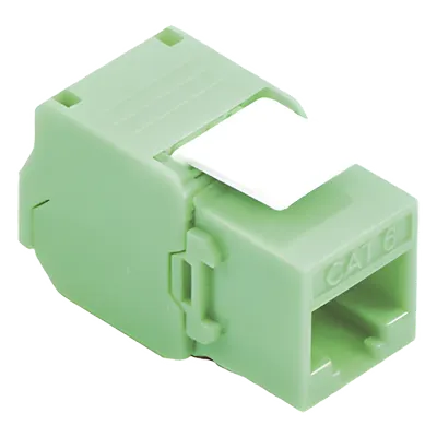 Módulo jack keystone LINKEDPRO LPKJ6ATTGR Cat6A RJ45 verde