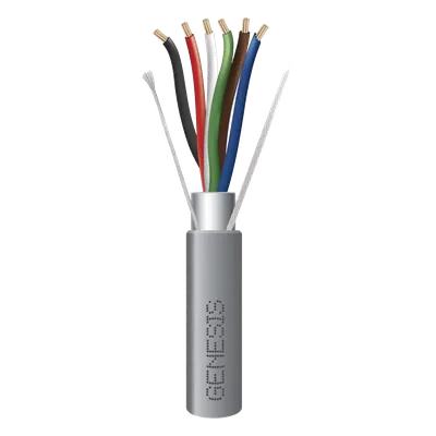 Cable para alarma GENESIS 2206-1109/1000 blindado, 6 conductores