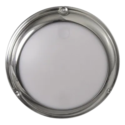 Luz LED marina tipo domo / Activación táctil / Blanco y azul 244 lm / IP68 / 10-24 VCD / Acero inoxidable