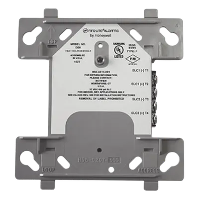 Módulo Aislador de Fallas FIRE-LITE I300 con protección automática y alimentación por lazo