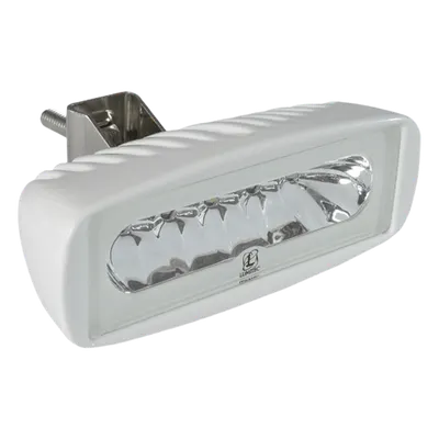 Luz led marina Caprera2 con bracket, emite luz color blanco y azul de 1000 lúmenes, fabricado bajo norma de protección IP67.
