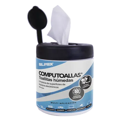 Toallitas para equipos electrónicos SILIMEX COMPUTOALLAS, 30 piezas