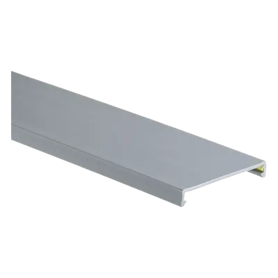Tapa para Canaleta Ranurada / 3.25 in Ancho / 1.38 m (4.53 ft) Largo / Gris / PVC sin Plomo / UL94 V-0