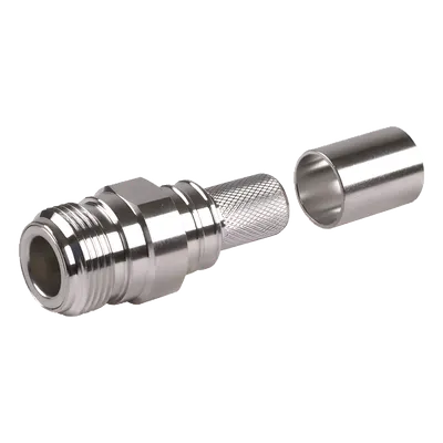Conector N hembra Times Microwave EZ-400-NF-X para cable serie 400