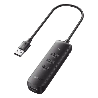 Hub USB-A 3.0 UGREEN 10915 con 4 puertos y alimentación USB-C