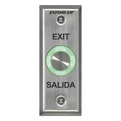 Botón de Salida Piezoeléctrico / IP65 / LED Bicolor Verde-Rojo / Toggle y Temporizador 1-30 s / Contactos NA/NC 2A / Acero Inoxidable