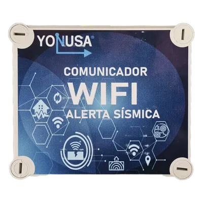 Comunicador WiFi para Alerta Sísmica / 2.4 GHz / 802.11 b/g/n / 2 Salidas de Contacto Seco / 12 VCD