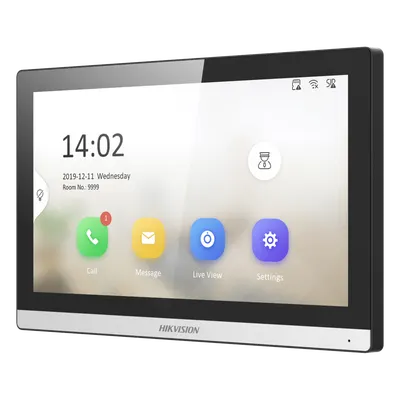 Monitor IP táctil Hikvision DS-KH6350-WTE1 de 7 pulgadas con Wi-Fi