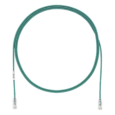 Cable de Parcheo UTP / Cat6 / 28AWG Diámetro Reducido / 9.14 m (30 ft) / LSZH / Verde