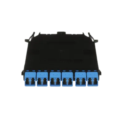 Cassette Fibra Óptica / 12 Fibras Monomodo OS2 / MPO a 6 LC Duplex / Polaridad A / Azul