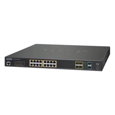 Switch Adminsitrable L2+, 16 puertos Ultra PoE 802.3bt, 4 puertos SFP, 2 puertos SFP+
