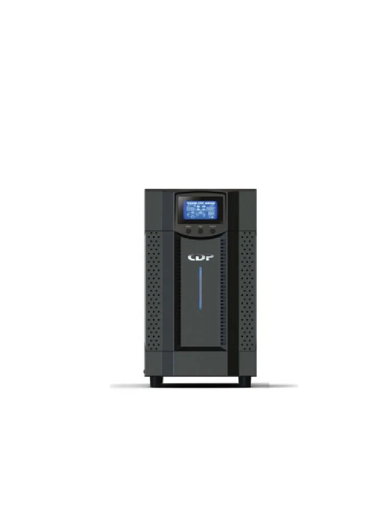 CDP UPO11-3 AXi - UPS online de 3000VA y 3000W con voltaje de entrada 220VCA, 8 terminales de salida, 6 baterías de 12V a 9AH, 5 min. respaldo a carga completa