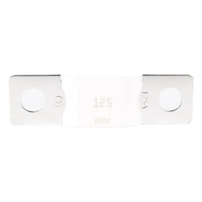Fusible Mega / 125A / 80V / 110mV Caída de Tensión / Paquete de 5 Unidades