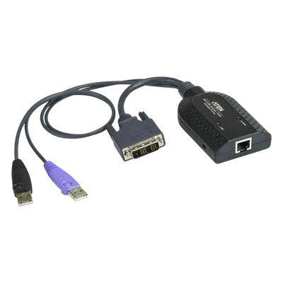 Adaptador KVM / DVI-D / USB / Smart Card CAC / RJ-45 / 1920x1200 / 3.58 x 2.20 x 0.83 in