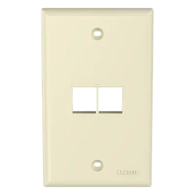 Placa de pared vertical Panduit NK2FNEI con 2 puertos Keystone