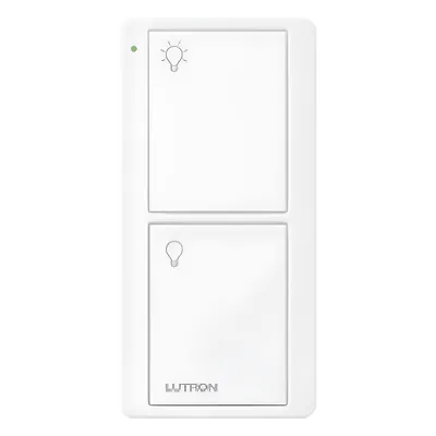 Control remoto inalámbrico Lutron Pico PJ22BGWHL01 de 2 botones