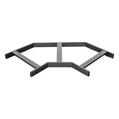 Curva Horizontal para Bandeja Tubular / 90° / Radio 12' (3.66 m) / Peralte 1.5' (38.1 mm) / Ancho 12' (304.8 mm) / Acero con Recubrimiento Epóxico