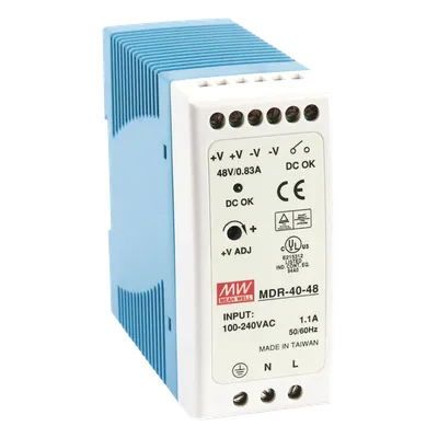 Fuente de poder Industrial / Riel DIN / 48 VCC / 40 W / 85-264 VCA / 1.31 x 2.95 x 3.94 pulg