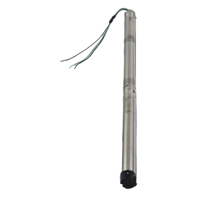 Bomba Sumergible Solar / 1.4 kW / Dual AC-DC 90-240V CA / 30-300V CC / IP68 / MPPT / Rotor Hélice Altura Elevada