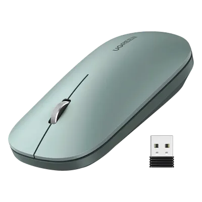 Mouse Inalámbrico / 2.4 GHz / Alcance 10 m (32.8 ft) / DPI 1000-4000 Ajustable / Ultra Delgado 3 cm / Scroll Aluminio / Silencioso 40 dB