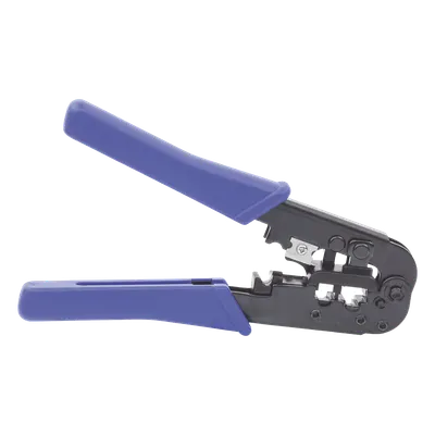 Pinzas para Terminación de Conectores / RJ45/RJ11/RJ12 / Cable UTP Cat5/Cat5e / Diseño Ergonómico / Cable Telefónico Plano