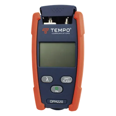 Medidor de potencia óptica TEMPO OPM-220 con VFL y seis longitudes de onda