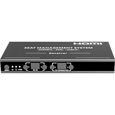 Receptor KVM por IP / 4K@60Hz / 120 m (393.7 ft) / PoE Integrado / Loop-out HDMI / Multiview y Videowall / USB 2.0 / Carcasa Metálica
