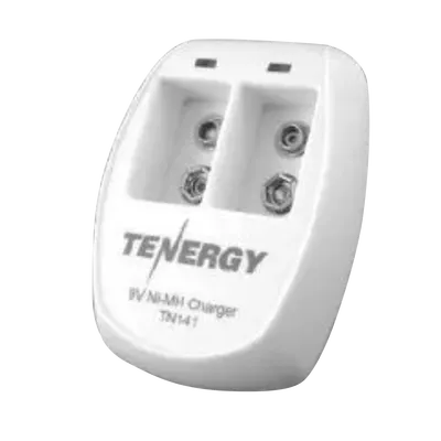 Cargador de Baterías / 2 Bahías / Ni-MH 9V / Corte Automático 5 h / Entrada 100-240V AC / Indicadores LED