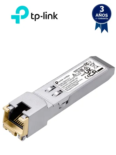 Transceptor SFP+ TP-Link SM5310-T con conexión RJ45 de hasta 10 Gbps