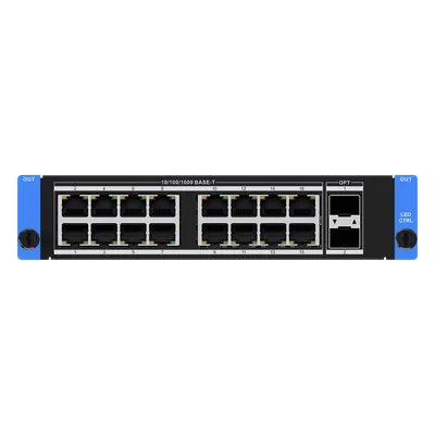 Tarjeta Controladora LED / 16 Puertos Gigabit Ethernet / 2 Puertos Ópticos SFP+ 10 Gbps / Carga Máxima 10.4 MP / HDR10 y HLG / 16 Capas Simultáneas 2K/4K / 7.5 x 6.6 x 1.6 pulgadas
