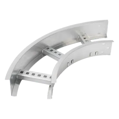 Curva horizontal CHAROFIL CHC908R8X6AK de aluminio, 90° y ancho de 6 pulgadas