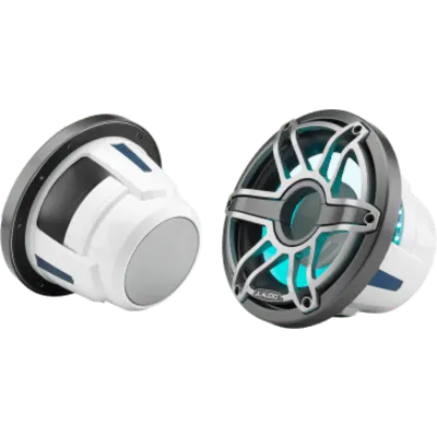 Subwoofer Náutico 10" / 250 W RMS / 4 Ω / LED Transflective™ / Rejilla Deportiva de Titanio / Deflector Infinito o Caja Sellada / Marino
