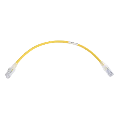 Patch Cord Cat6 UTP / 250 MHz / CM/LS0H / 0.3 m (1 ft) / Amarillo