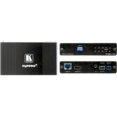 Receptor HDBaseT | 4K60 4:2:0 HDMI | Bidireccional PoE | RS-232 e IR | Largo Alcance