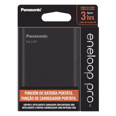 Cargador de Baterías 2 en 1 / Power Bank / 4 Slots / AA y AAA Ni-MH / Carga Individual y Simultánea