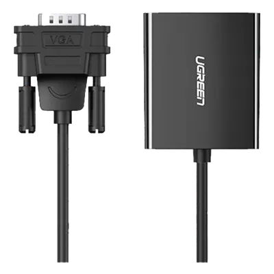 Adaptador VGA a HDMI UGREEN 50945 con audio y resolución Full HD
