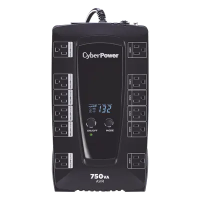 No-break UPS CyberPower AVRG750LCD de 750 VA con AVR y pantalla LCD