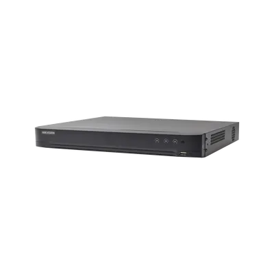 DVR 4 Megapixel / 16 Canales TURBOHD + 8 Canales IP / 1 Bahías de Disco Duro / 16 Canales de Audio / Salida de Vídeo en 4K