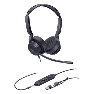 Auricular USB profesional Yealink UH42 SE Dual con cancelación de ruido AI